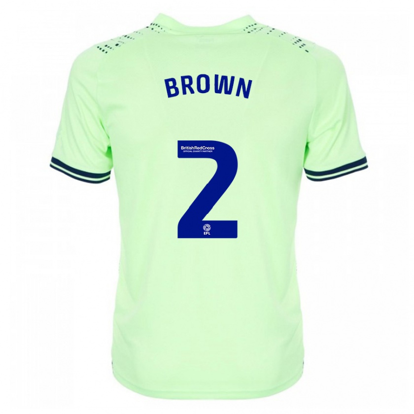 Kandiny Mujer Camiseta Ashlee Brown #2 Armada 2ª Equipación 2023/24 La Camisa