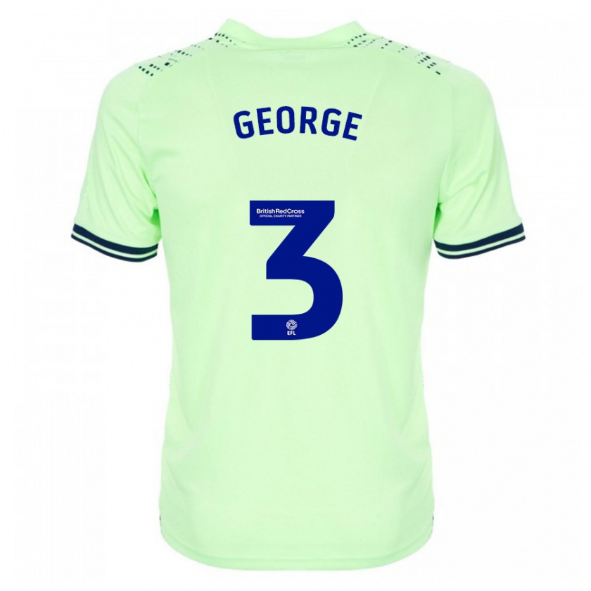 Kandiny Mujer Camiseta Hannah George #3 Armada 2ª Equipación 2023/24 La Camisa