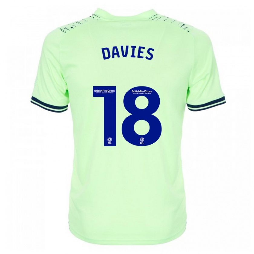 Kandiny Mujer Camiseta Jessica Davies #18 Armada 2ª Equipación 2023/24 La Camisa