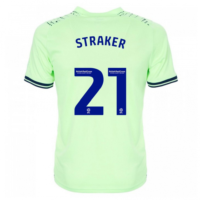 Kandiny Mujer Camiseta Jannelle Straker #21 Armada 2ª Equipación 2023/24 La Camisa