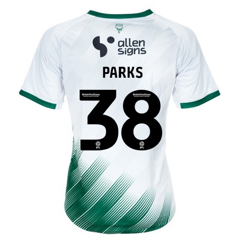 Kandiny Mujer Camiseta Charlie Parks #38 Blanco 2ª Equipación 2023/24 La Camisa