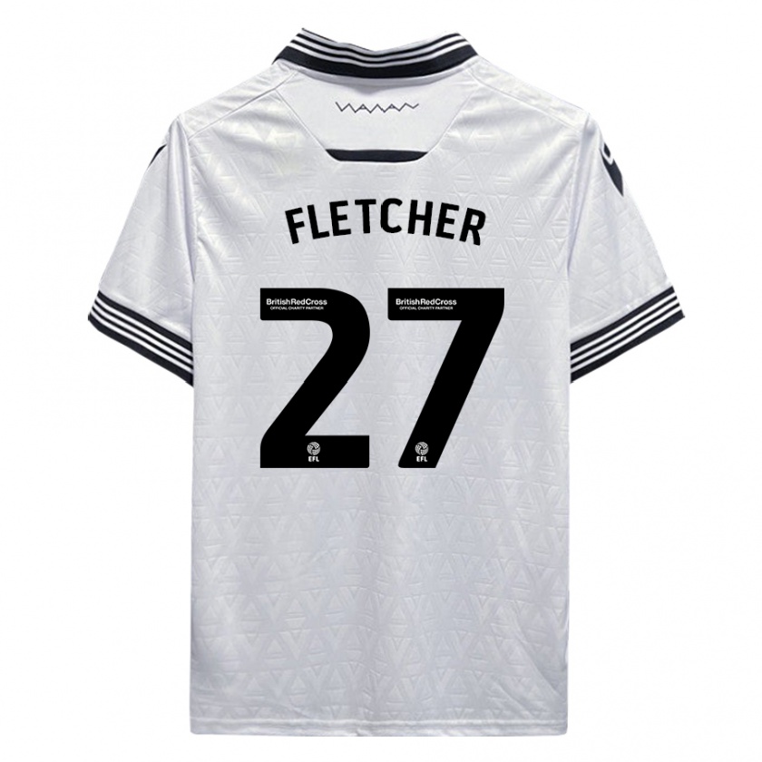 Kandiny Donna Maglia Ashley Fletcher #27 Bianco Kit Gara Away 2023/24 Maglietta