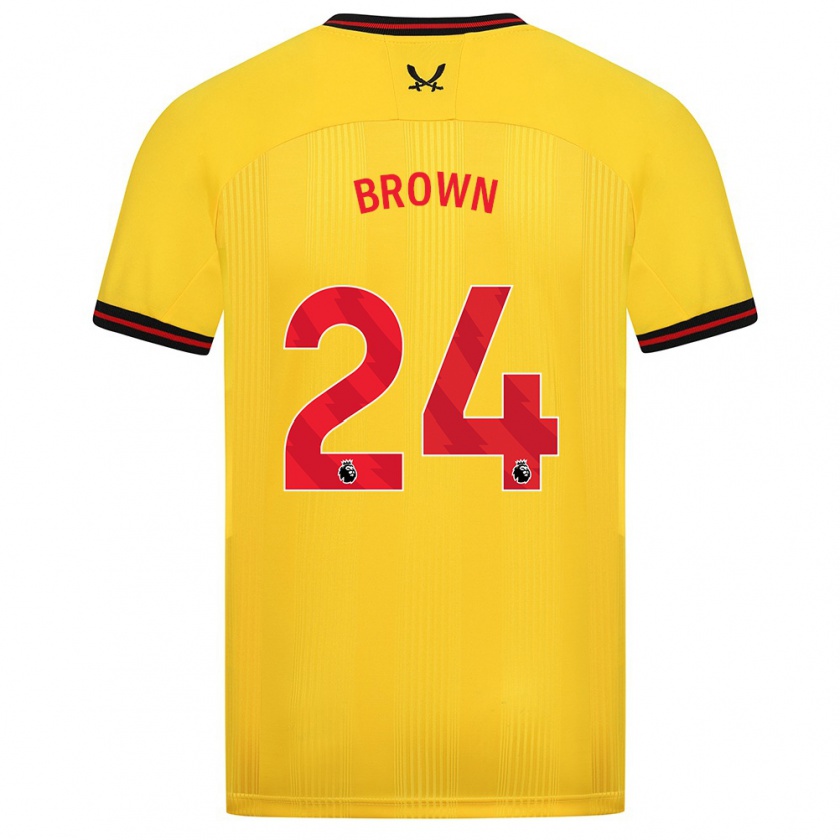 Kandiny Damen Rachel Brown #24 Gelb Auswärtstrikot Trikot 2023/24 T-Shirt Österreich