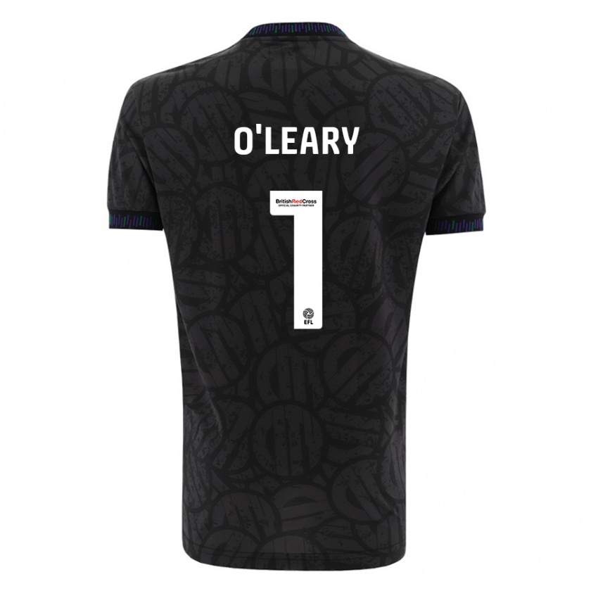 Kandiny Donna Maglia Max O'leary #1 Nero Kit Gara Away 2023/24 Maglietta