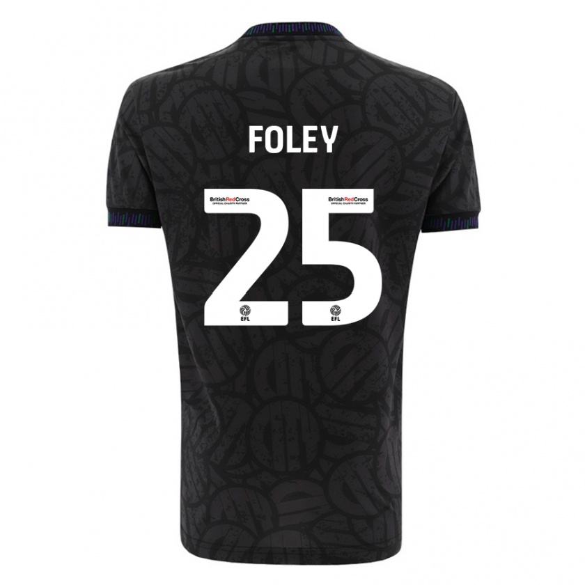 Kandiny Donna Maglia Erin Foley #25 Nero Kit Gara Away 2023/24 Maglietta