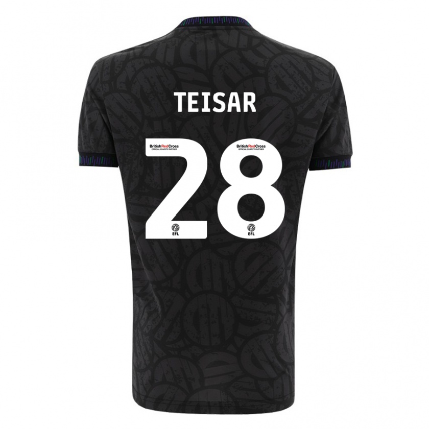 Kandiny Damen Tianna Teisar #28 Schwarz Auswärtstrikot Trikot 2023/24 T-Shirt Österreich