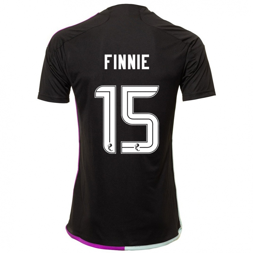 Kandiny Mujer Camiseta Maddison Finnie #15 Negro 2ª Equipación 2023/24 La Camisa