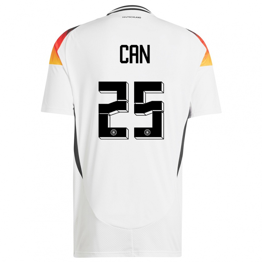 Kandiny Niño Camiseta Alemania Emre Can #25 Blanco 1ª Equipación 24-26 La Camisa