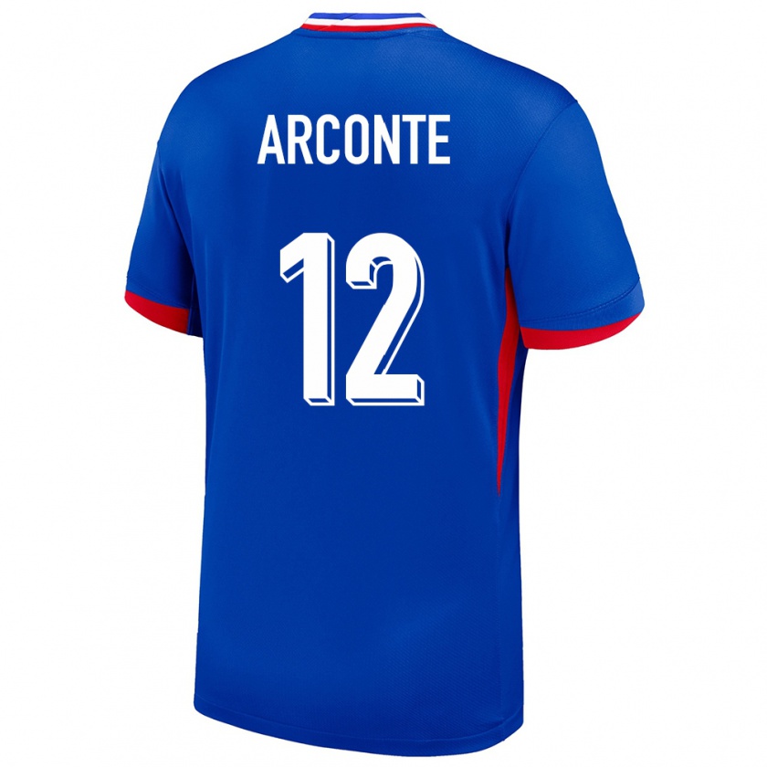 KandinyキッズフランスTairyk Arconte#12青ホームシャツ24-26ジャージーユニフォーム