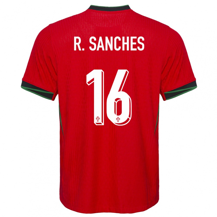 Kandiny Kinderen Portugal Renato Sanches #16 Rood Thuisshirt Thuistenue 24-26 T-Shirt België