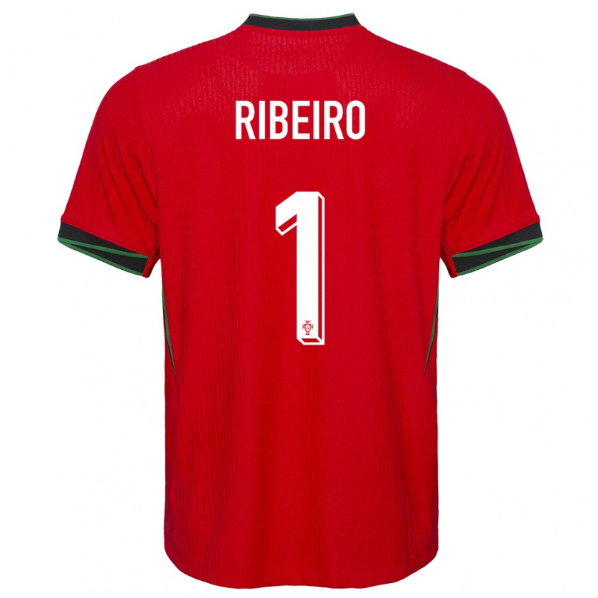 Kandiny Kinderen Portugal Goncalo Ribeiro #1 Rood Thuisshirt Thuistenue 24-26 T-Shirt België