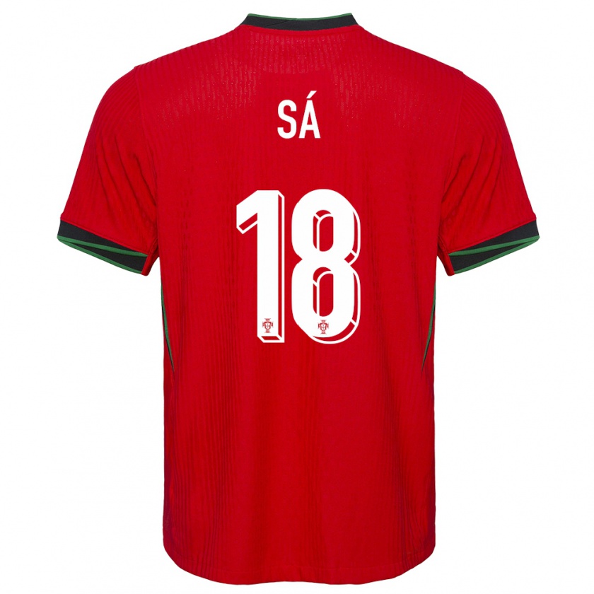 Kandiny Kinderen Portugal Gustavo Sa #18 Rood Thuisshirt Thuistenue 24-26 T-Shirt België