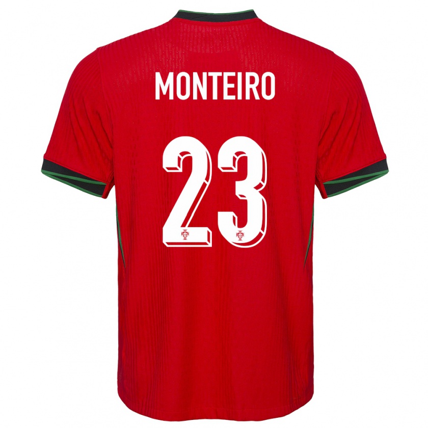 KandinyキッズポルトガルDavid Monteiro#23赤ホームシャツ24-26ジャージーユニフォーム