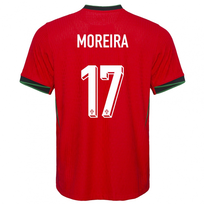 KandinyキッズポルトガルGoncalo Moreira#17赤ホームシャツ24-26ジャージーユニフォーム