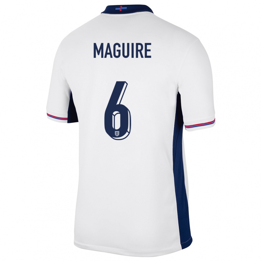 Kandiny Kinder England Harry Maguire #6 Weiß Heimtrikot Trikot 24-26 T-Shirt Österreich