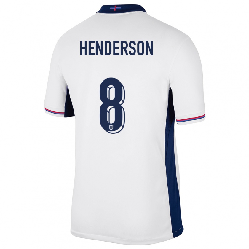 Kandiny Kinder England Jordan Henderson #8 Weiß Heimtrikot Trikot 24-26 T-Shirt Österreich