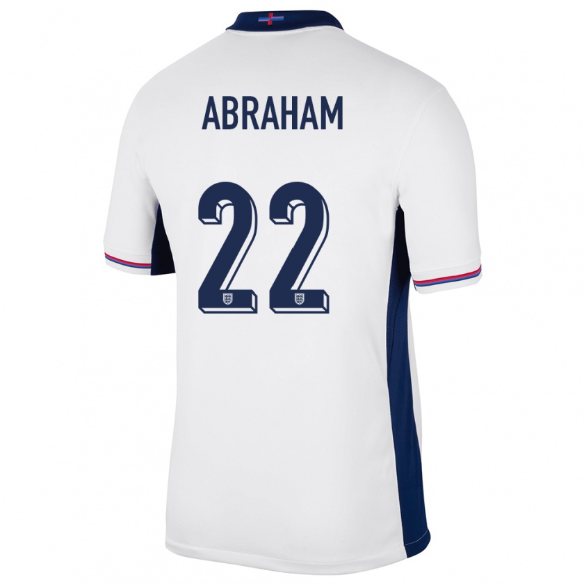 Kandiny Kinderen Engeland Tammy Abraham #22 Wit Thuisshirt Thuistenue 24-26 T-Shirt België