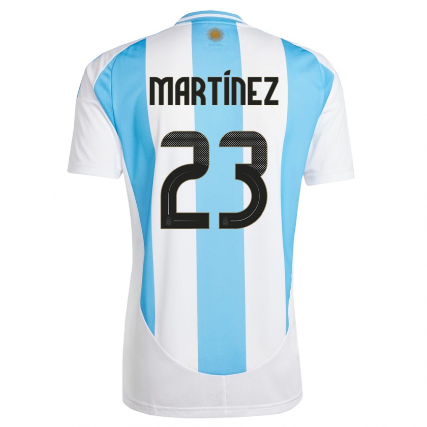 Kandiny Niño Camiseta Argentina Emiliano Martinez #23 Blanco Azul 1ª Equipación 24-26 La Camisa