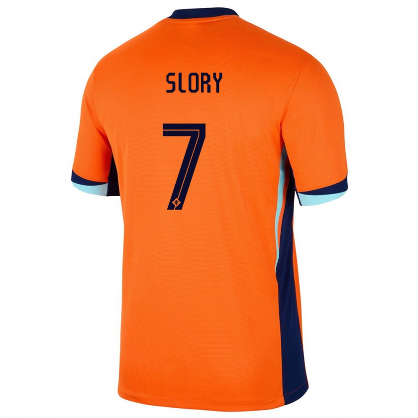 Kandiny Kinderen Nederland Jaden Slory #7 Oranje Thuisshirt Thuistenue 24-26 T-Shirt België