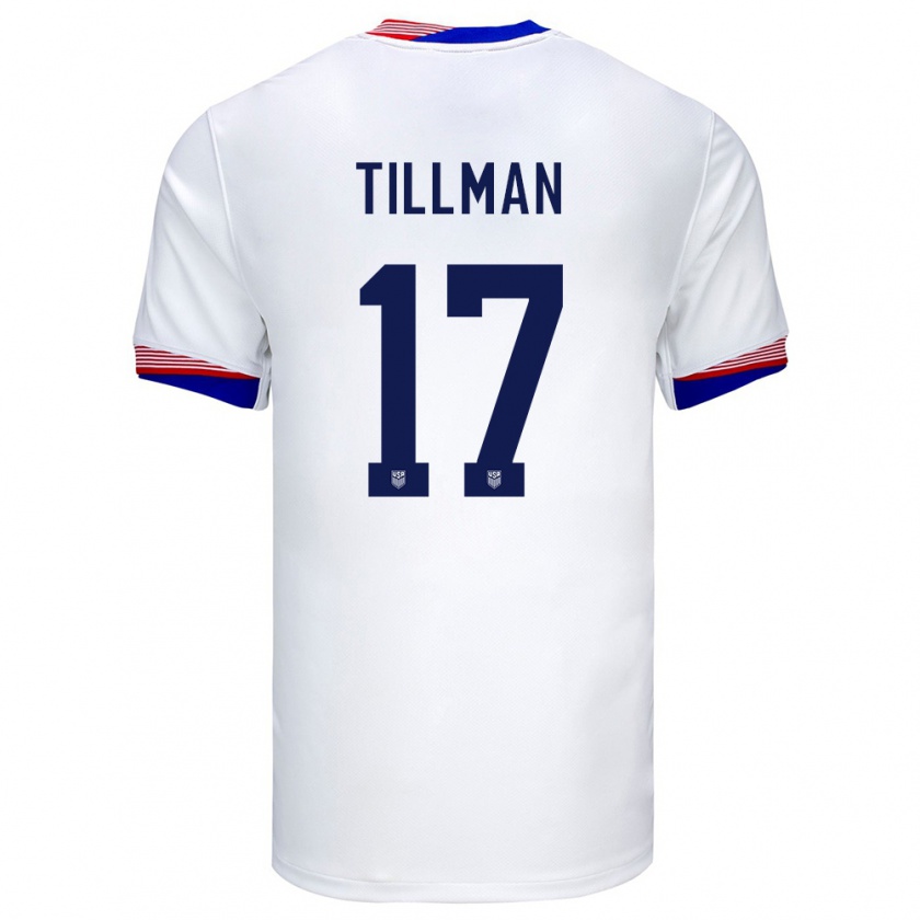 Kandiny Kinder Vereinigte Staaten Malik Tillman #17 Weiß Heimtrikot Trikot 24-26 T-Shirt Österreich