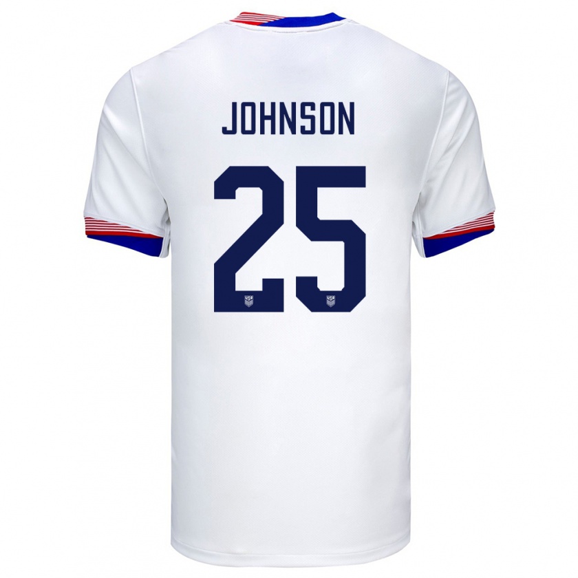 Kandiny Kinder Vereinigte Staaten Sean Johnson #25 Weiß Heimtrikot Trikot 24-26 T-Shirt Österreich