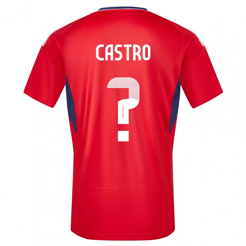 Kandiny Niño Camiseta Costa Rica Mathias Castro #0 Rojo 1ª Equipación 24-26 La Camisa México