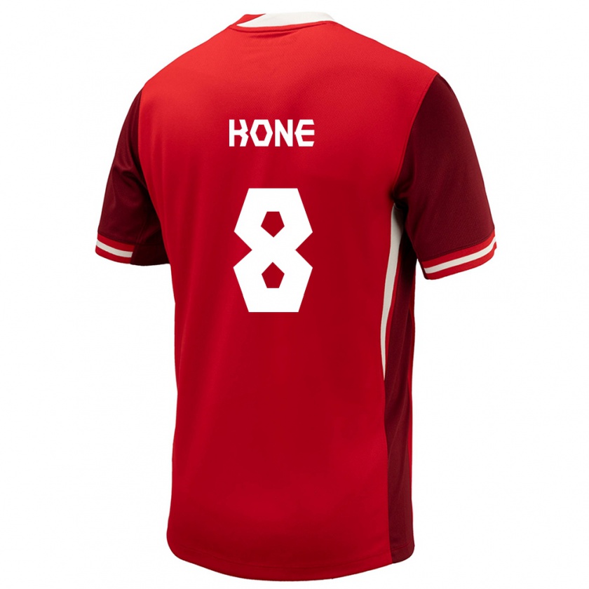 Kandiny Kinderen Canada Ismaël Koné #8 Rood Thuisshirt Thuistenue 24-26 T-Shirt België