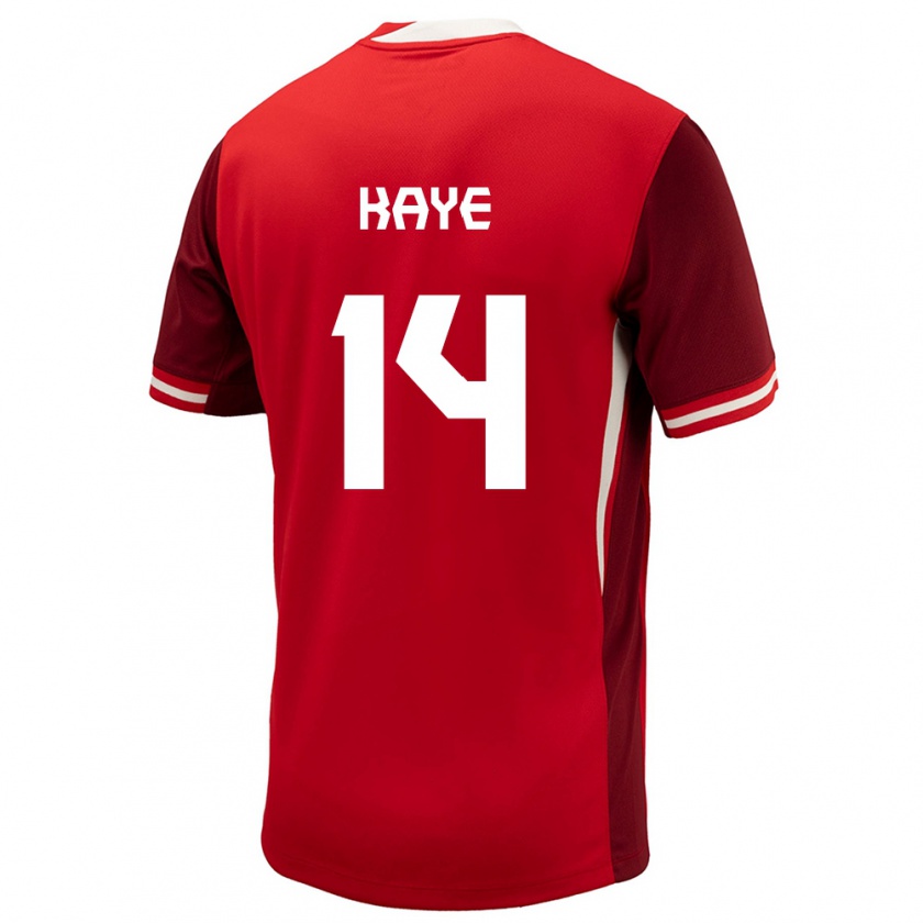 Kandiny Kinderen Canada Mark-Anthony Kaye #14 Rood Thuisshirt Thuistenue 24-26 T-Shirt