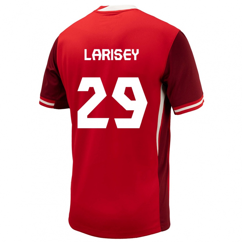 Kandiny Kinderen Canada Clarissa Larisey #29 Rood Thuisshirt Thuistenue 24-26 T-Shirt