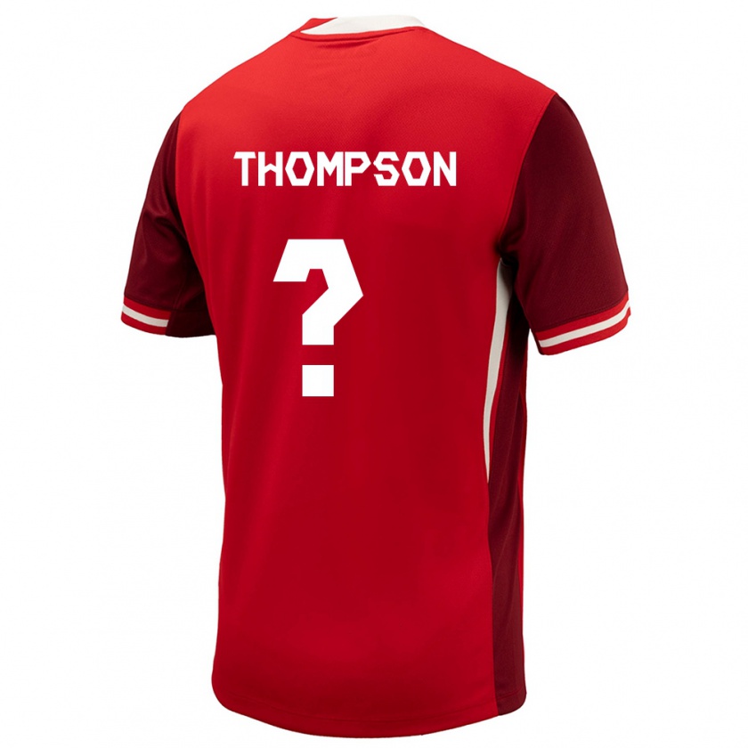 Kandiny Niño Camiseta Canadá Kosi Thompson #0 Rojo 1ª Equipación 24-26 La Camisa