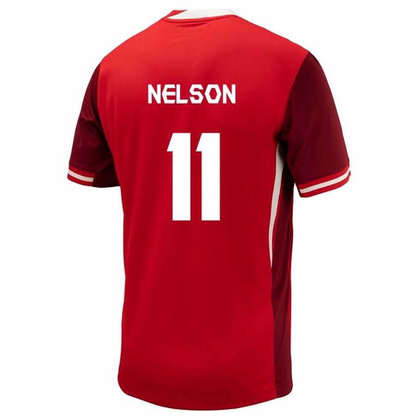 Kandiny Niño Camiseta Canadá Jayden Nelson #11 Rojo 1ª Equipación 24-26 La Camisa