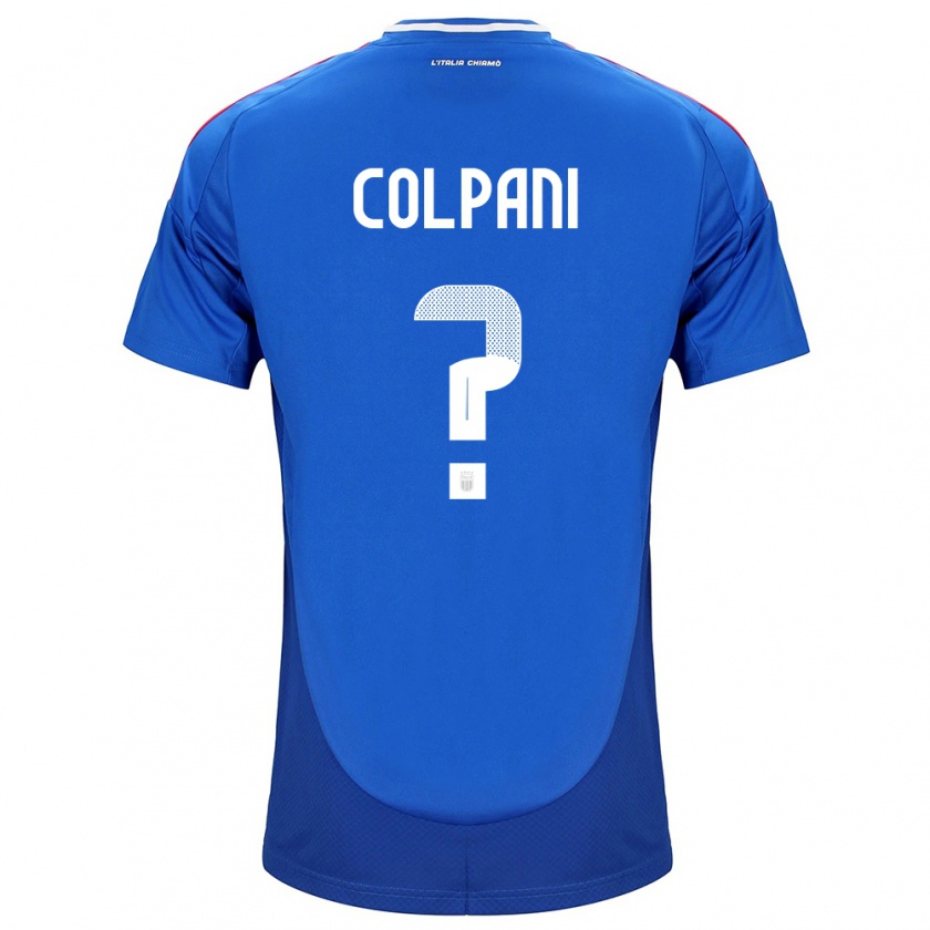 Kandiny Niño Camiseta Italia Andrea Colpani #0 Azul 1ª Equipación 24-26 La Camisa