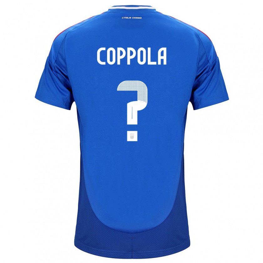 Kandiny Kinderen Italië Diego Coppola #0 Blauw Thuisshirt Thuistenue 24-26 T-Shirt België