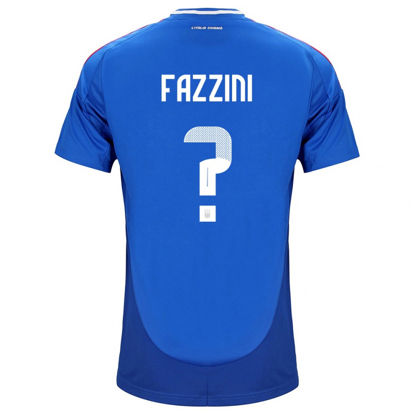 Kandiny Kinder Italien Jacopo Fazzini #0 Blau Heimtrikot Trikot 24-26 T-Shirt Österreich