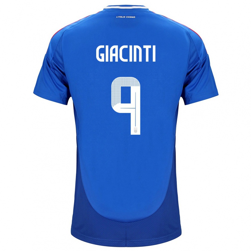 Kandiny Niño Camiseta Italia Valentina Giacinti #9 Azul 1ª Equipación 24-26 La Camisa