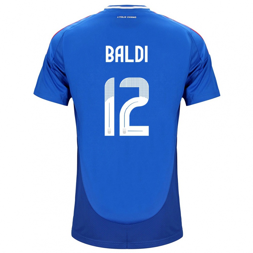 Kandiny Kinderen Italië Rachele Baldi #12 Blauw Thuisshirt Thuistenue 24-26 T-Shirt België