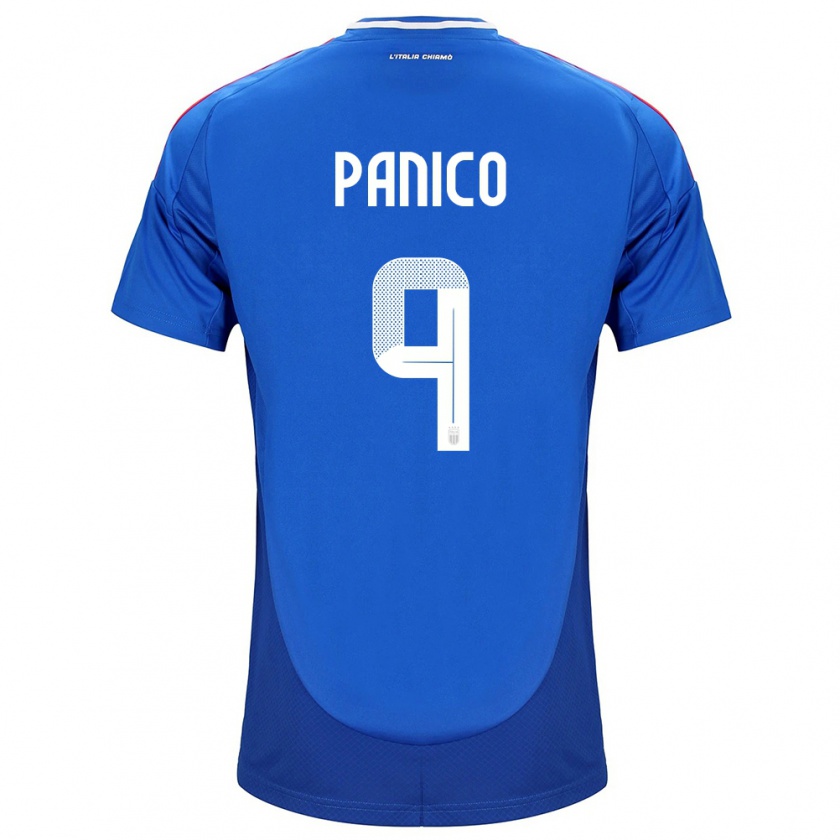 Kandiny Kinder Italien Patrizia Panico #9 Blau Heimtrikot Trikot 24-26 T-Shirt Österreich