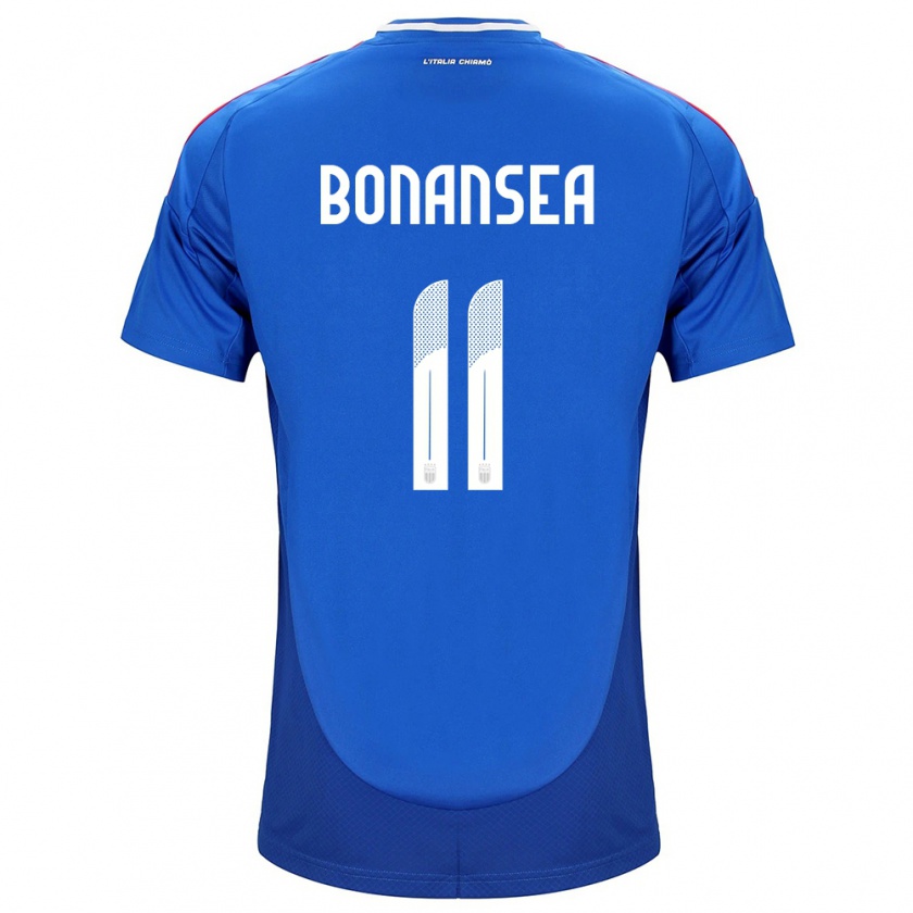 Kandiny Kinderen Italië Barbara Bonansea #11 Blauw Thuisshirt Thuistenue 24-26 T-Shirt