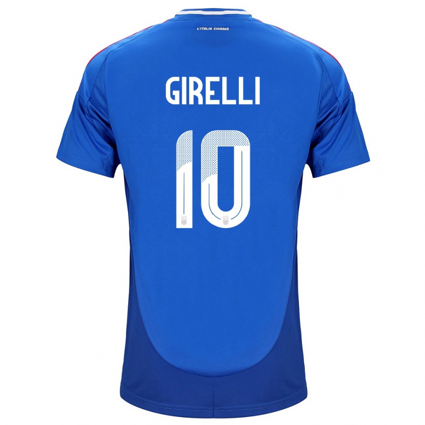 Kandiny Kinder Italien Cristiana Girelli #10 Blau Heimtrikot Trikot 24-26 T-Shirt Österreich