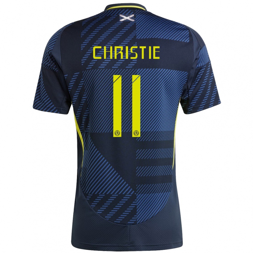 Kandiny Niño Camiseta Escocia Ryan Christie #11 Azul Oscuro 1ª Equipación 24-26 La Camisa México