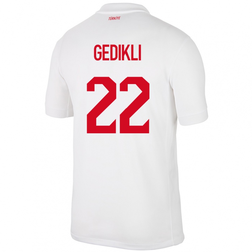 Kandiny Kinderen Turkije Berkant Gedikli #22 Wit Thuisshirt Thuistenue 24-26 T-Shirt