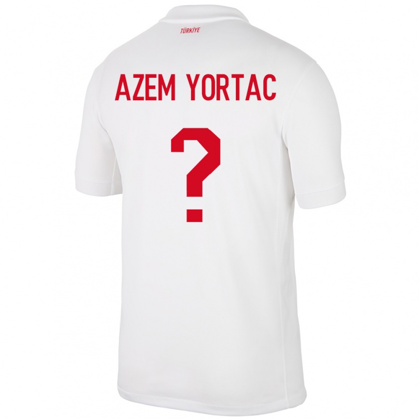 Kandiny Bambino Maglia Turchia Mustafa Azem Yortaç #0 Bianco Kit Gara Home 24-26 Maglietta