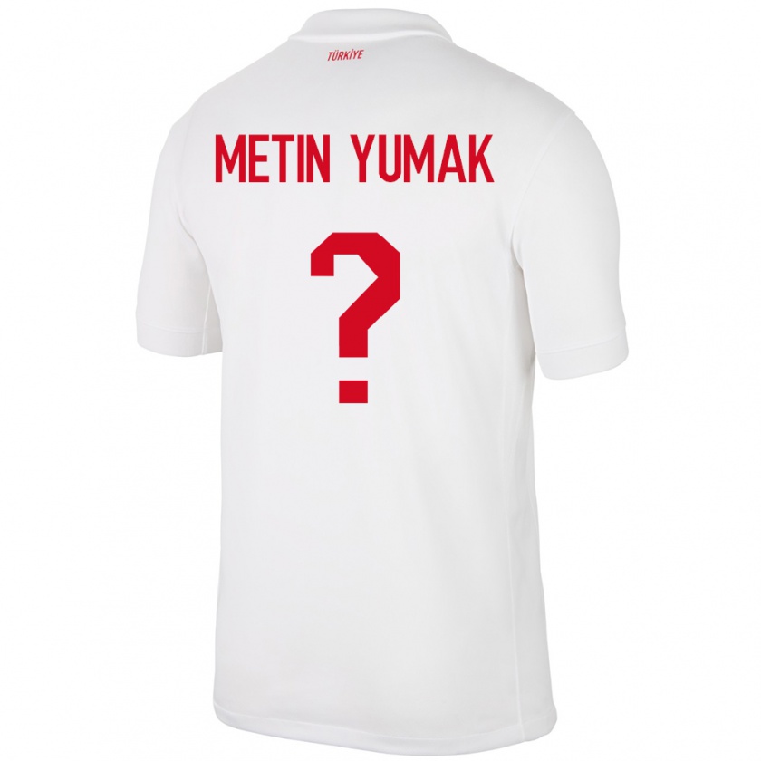 Kandiny Kinder Türkei Yiğit Metin Yumak #0 Weiß Heimtrikot Trikot 24-26 T-Shirt Österreich