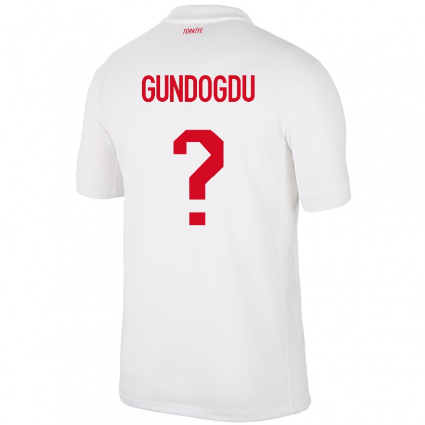 Kandiny Bambino Maglia Turchia Kevser Gündoğdu #0 Bianco Kit Gara Home 24-26 Maglietta