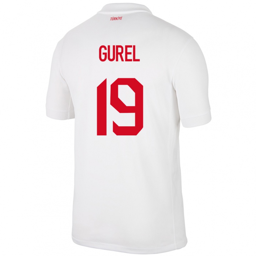 Kandiny Bambino Maglia Turchia Cansu Gürel #19 Bianco Kit Gara Home 24-26 Maglietta