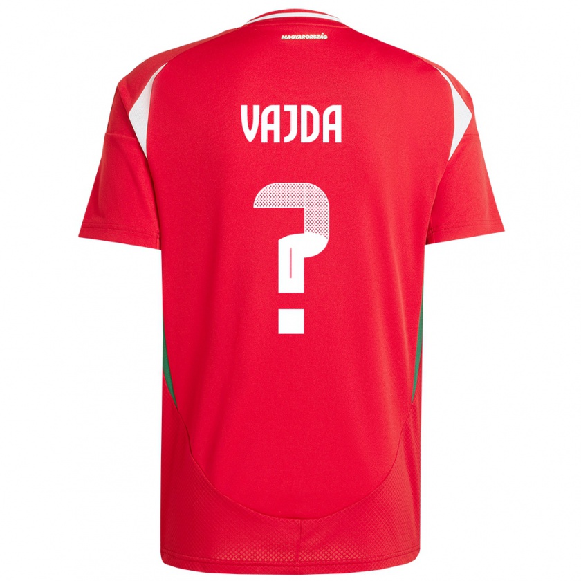 Kandiny Kinderen Hongarije Botond Vajda #0 Rood Thuisshirt Thuistenue 24-26 T-Shirt België