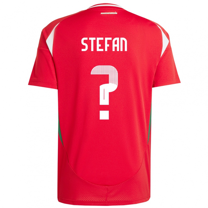 Kandiny Kinderen Hongarije Raúl Stefan #0 Rood Thuisshirt Thuistenue 24-26 T-Shirt België