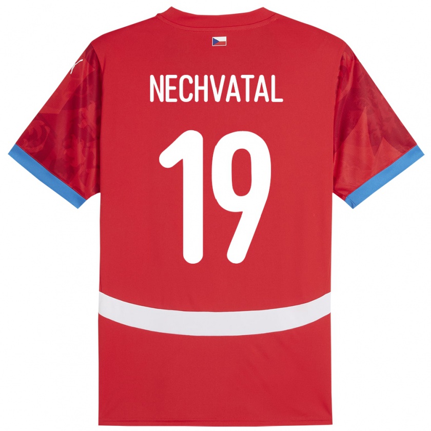 Kandiny Kinder Tschechien Matyas Nechvatal #19 Rot Heimtrikot Trikot 24-26 T-Shirt Österreich