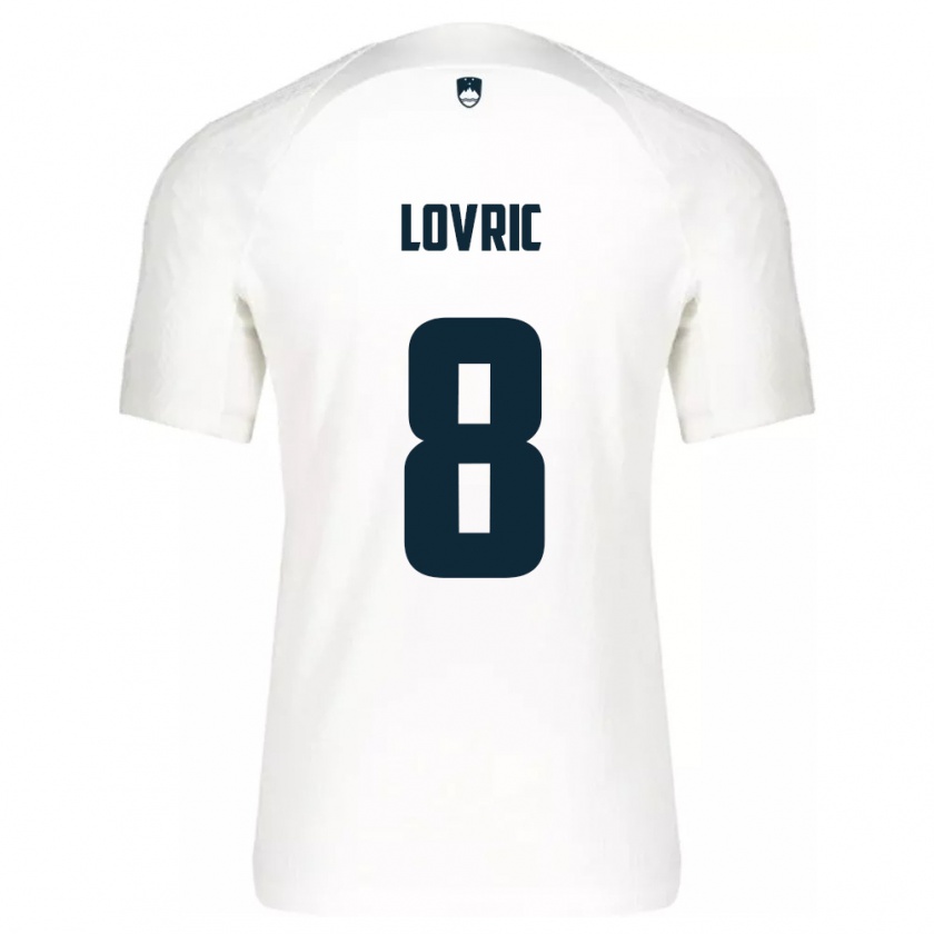 Kandiny Bambino Maglia Slovenia Sandi Lovric #8 Bianco Kit Gara Home 24-26 Maglietta