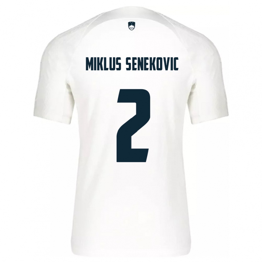 Kandiny Bambino Maglia Slovenia Gal Miklus Senekovic #2 Bianco Kit Gara Home 24-26 Maglietta